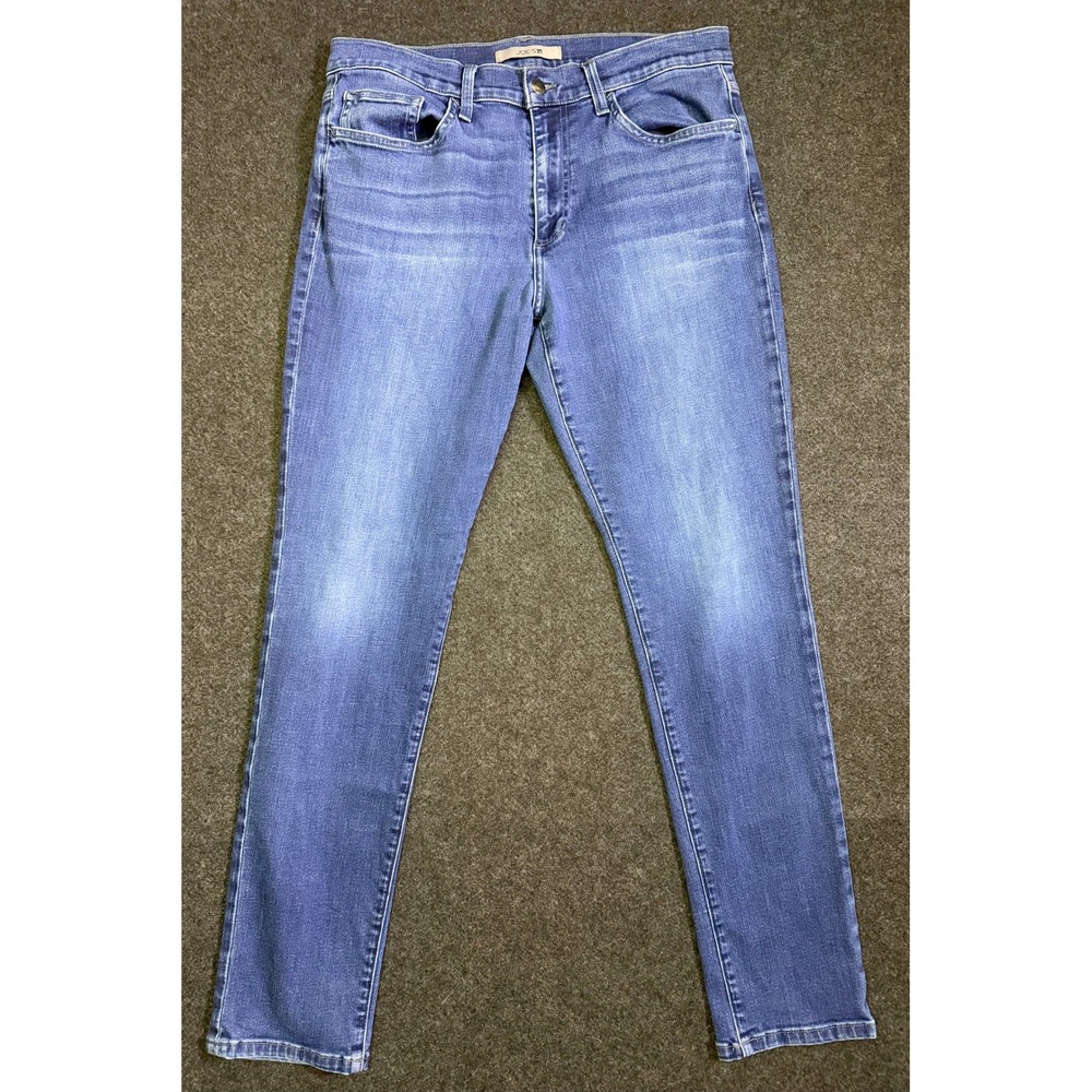 Joes Jeans Mens 34x32 Blue Slim Straight Mid Rise Dark Wash Stretch